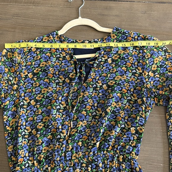 Skies are Blue Daisy Print Pleated Mini Dress - Picture 9 of 12